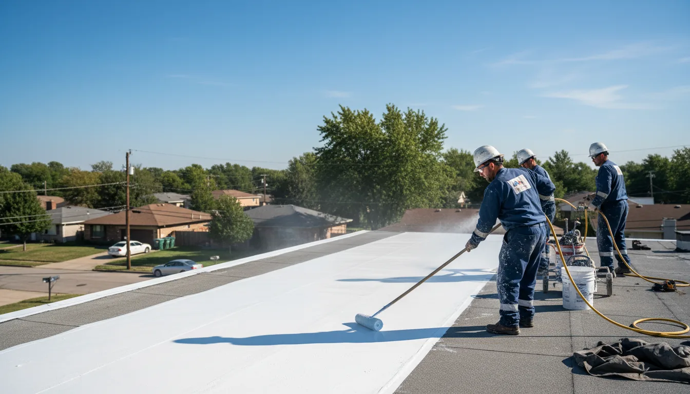 Commercial roof coating in Rebecca, GA near me